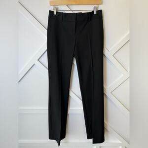 NWT Ann Taylor City Fit Low Rise Slim Trouser Leg Dress Pant Black Size 4